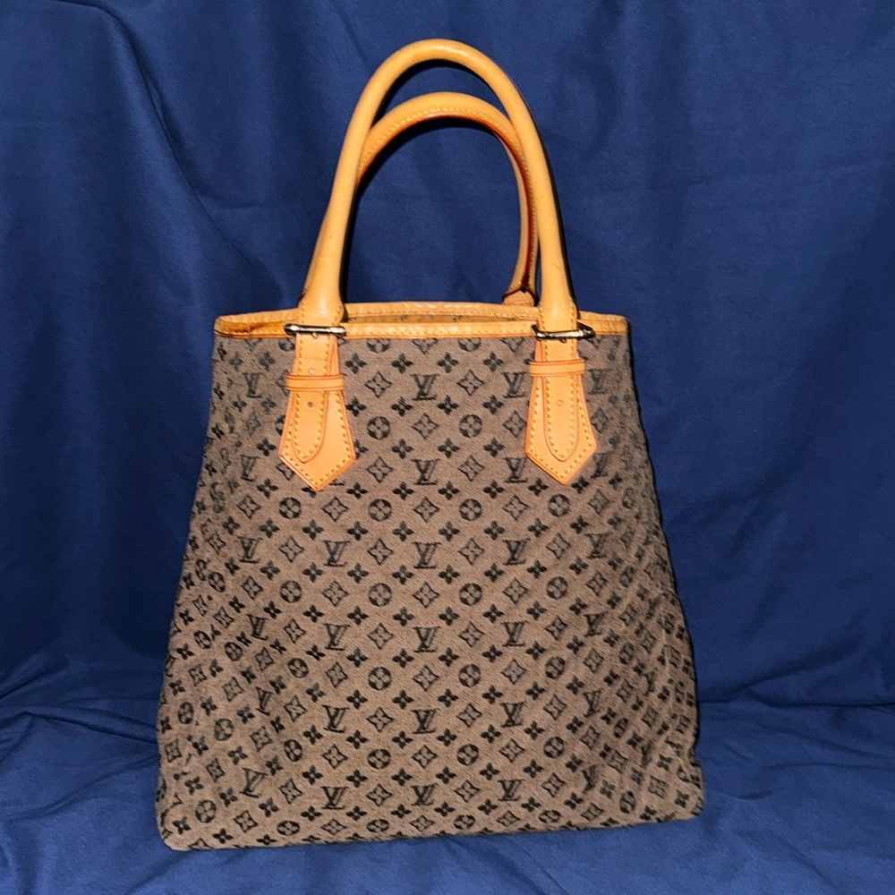 Brown Mini Lin Quilted Tote Bag - TAKING OFFERS